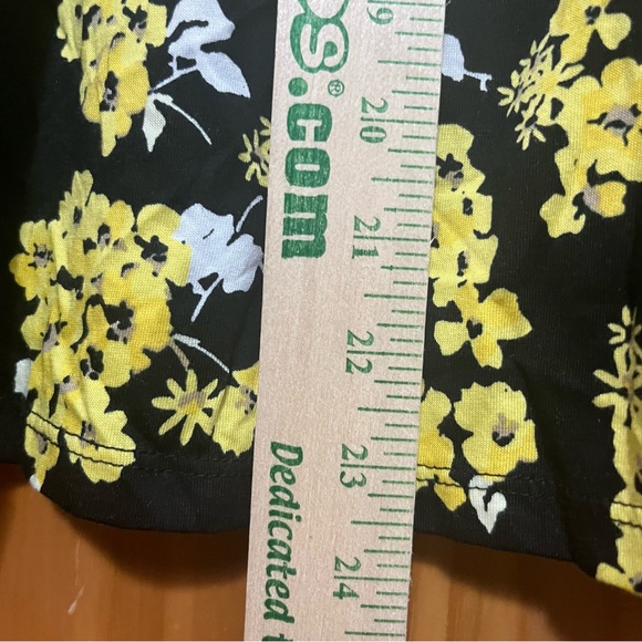 Michael Michael Kors Black/Yellow Bell Sleeve Top Size Large NWT - Picture 9 of 13